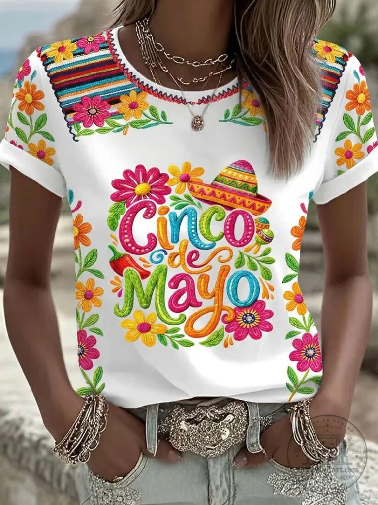Cinco de Mayo Floral Sombrero Mexican Fiesta Celebration T-Shirt 37 Cinco de Mayo Floral Sombrero Mexican Fiesta Celebration T-Shirt