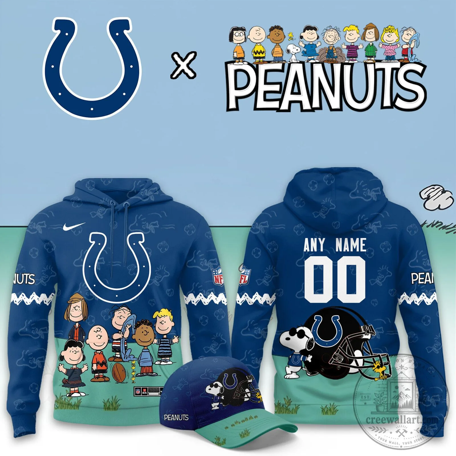 _I.Colts x Peanuts 2026 Special Edition Custom Hoodie NN