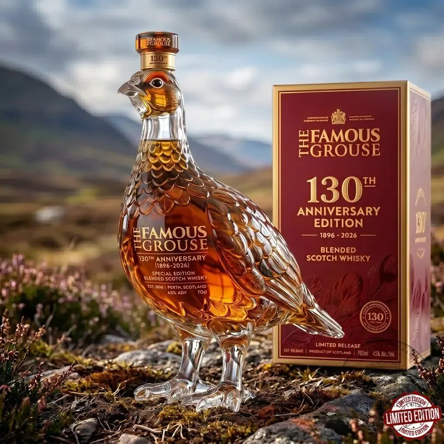 130th Anniversary Edition Blended Scotch Whisky Bottle from The Famous Grouse 7 130th Anniversary Edition Blended Scotch Whisky Bottle from The Famous Grouse