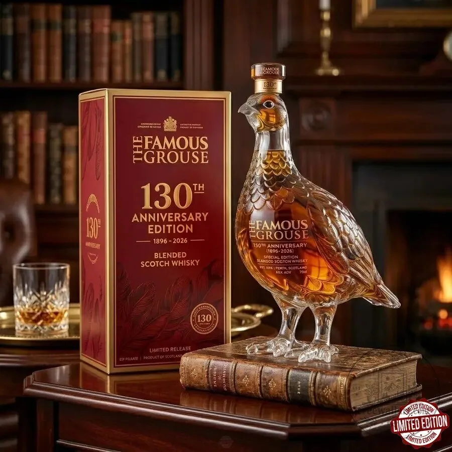 130th Anniversary Edition Blended Scotch Whisky Bottle from The Famous Grouse 8 130th Anniversary Edition Blended Scotch Whisky Bottle from The Famous Grouse
