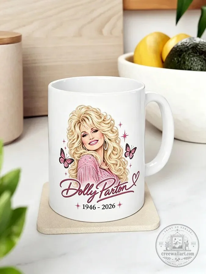 Dolly Parton Country Music Legend Commemorative Ceramic Coffee Mug