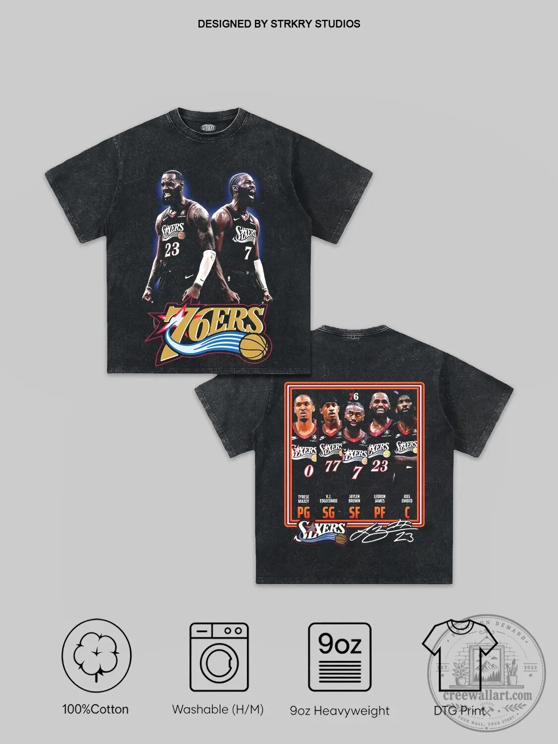 Lebron James Philadelphia 76ers Basketball Team Graphic T-Shirt