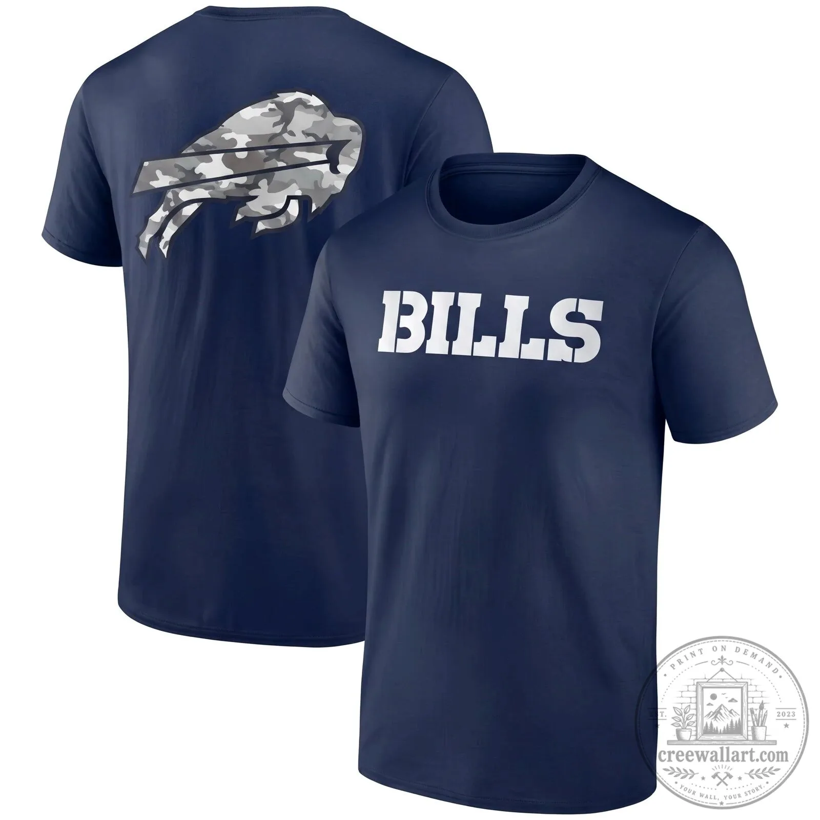 Buffalo Bills Salute To Service Camouflage Logo Military Green T-Shirt 11 Buffalo Bills Salute To Service Camouflage Logo Military Green T-Shirt