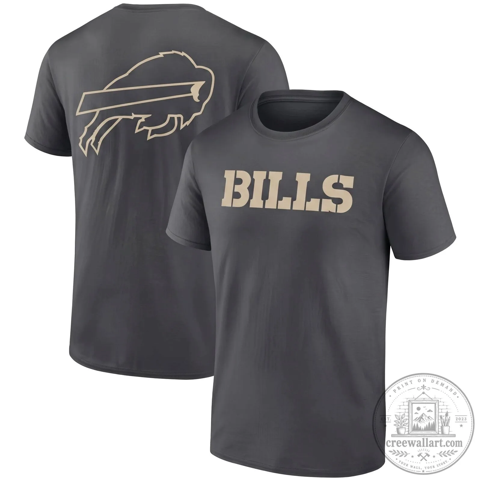 Buffalo Bills Salute To Service Camouflage Logo Military Green T-Shirt 13 Buffalo Bills Salute To Service Camouflage Logo Military Green T-Shirt