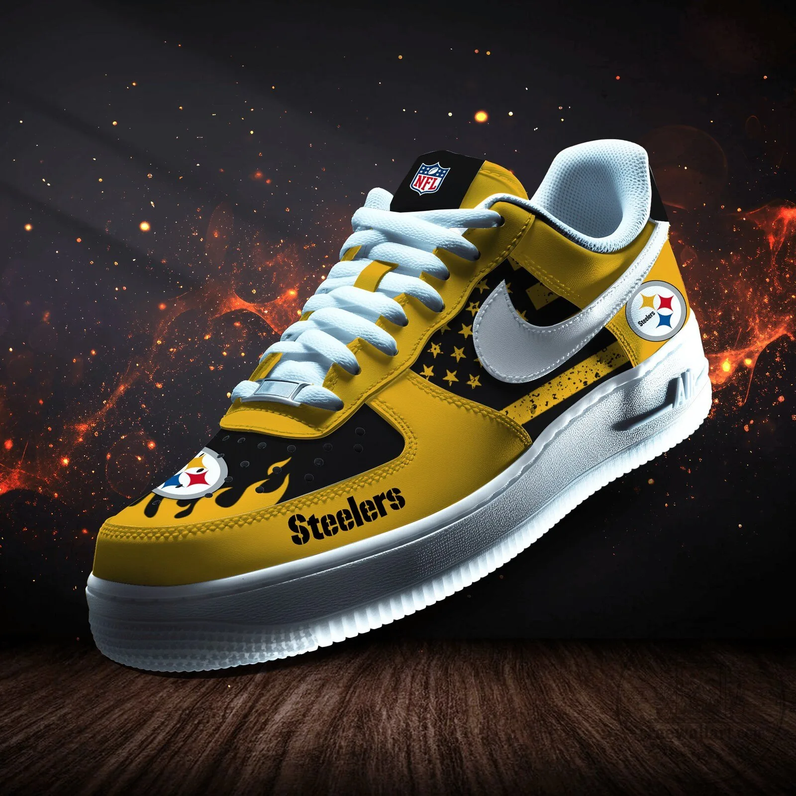 Pittsburgh Steelers National Football League Team Logo Low Top Sneakers