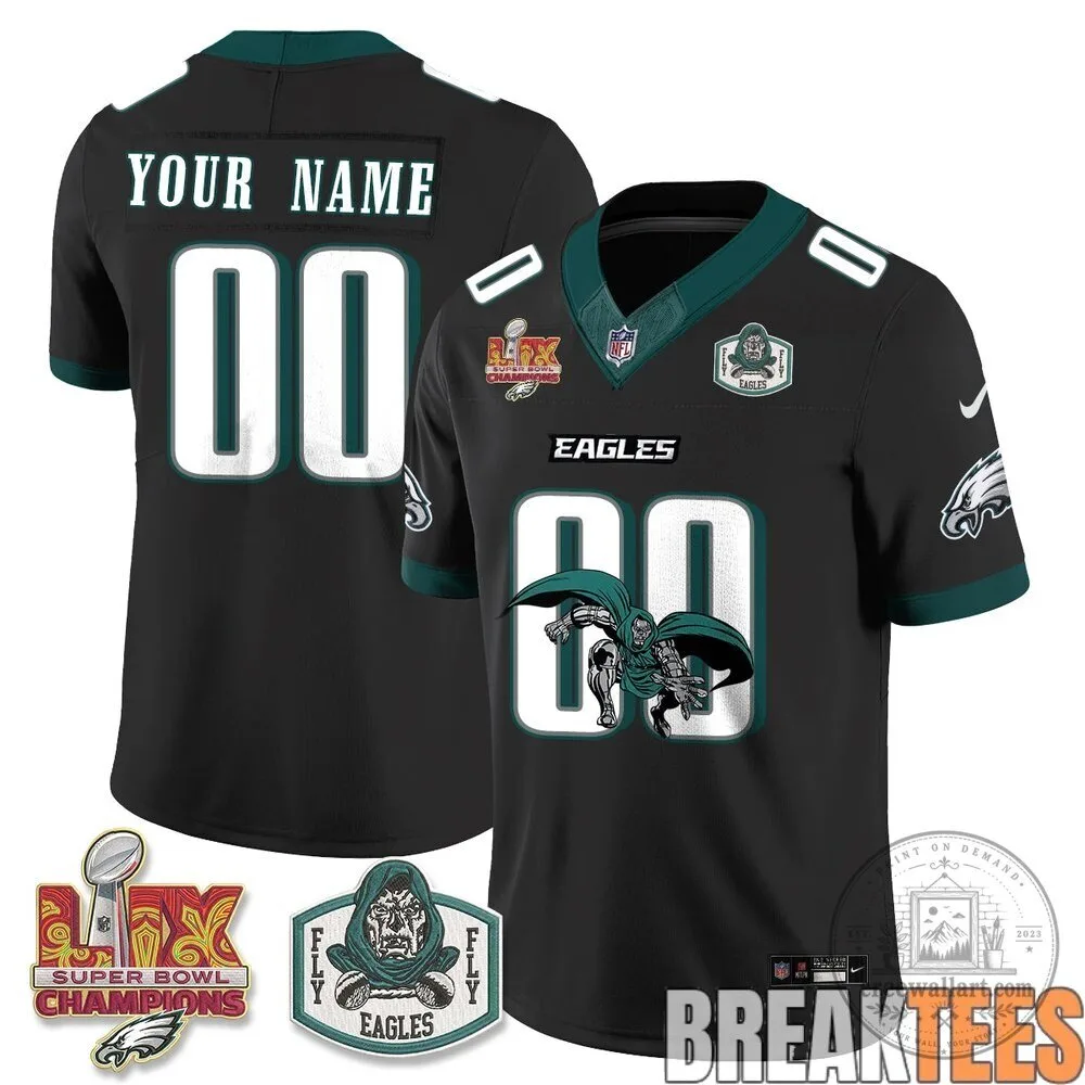 Philadelphia Eagles Doctor Doom Marvel Comics Football Jersey