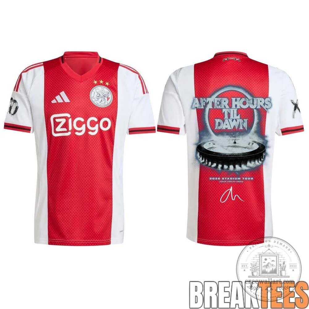 The Weeknd After Hours Til Dawn Tour Ajax Football Club Soccer Jersey 7 The Weeknd After Hours Til Dawn Tour Ajax Football Club Soccer Jersey