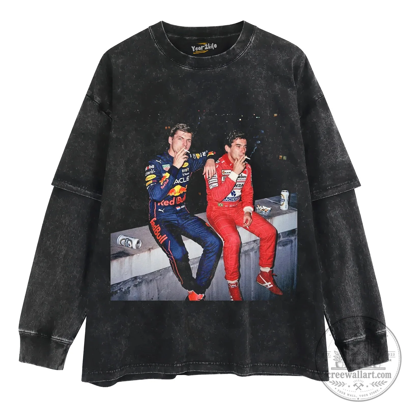 Max Verstappen F1 and Ayrton Senna Formula 1 Racing Legends T-Shirt 10 Max Verstappen F1 and Ayrton Senna Formula 1 Racing Legends T-Shirt