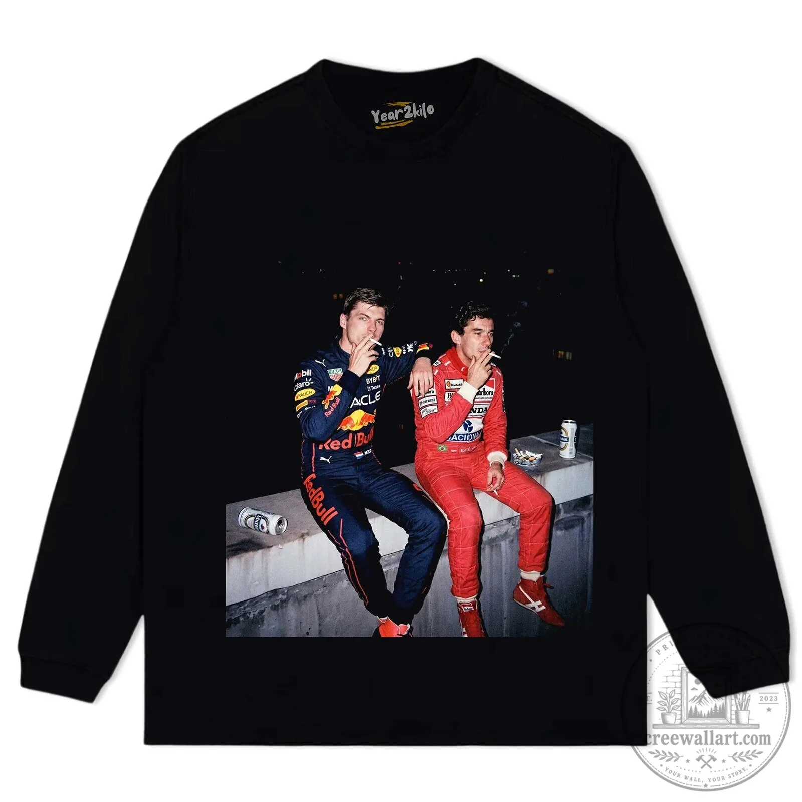 Max Verstappen F1 and Ayrton Senna Formula 1 Racing Legends T-Shirt 11 Max Verstappen F1 and Ayrton Senna Formula 1 Racing Legends T-Shirt