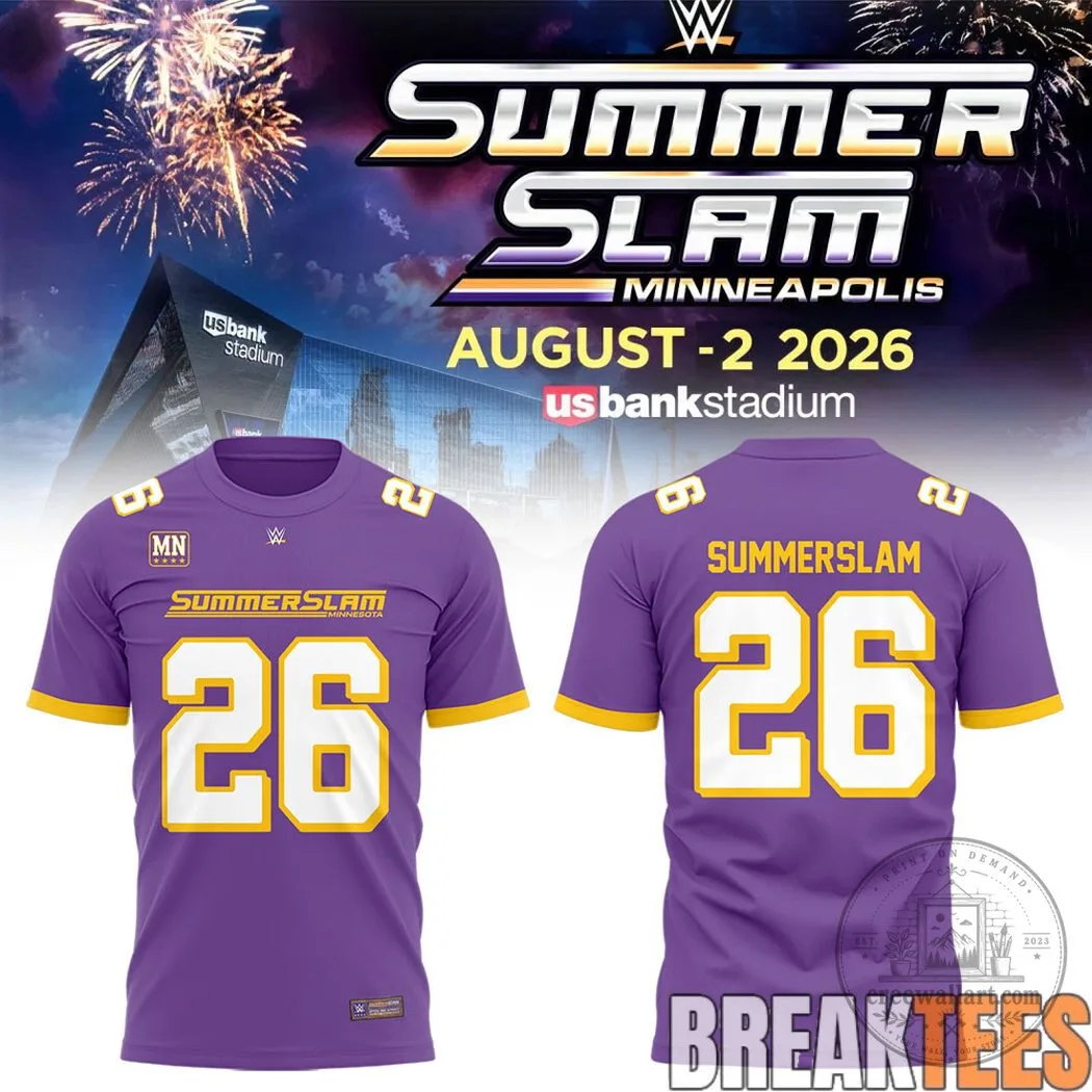 Minneapolis Minnesota Purple Football Jersey for WWE SummerSlam 2026