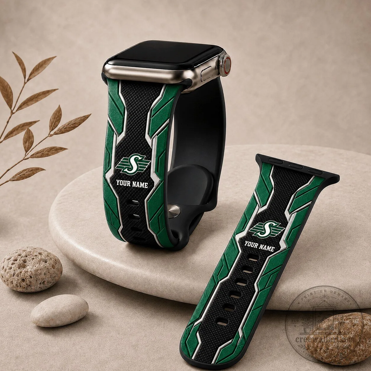 Saskatchewan Roughriders CFL Team Personalized Apple Watch Band