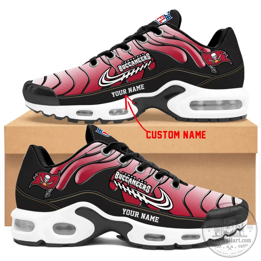 Custom Air Cushion Running Shoes for Tampa Bay Buccaneers Fans Custom Air Cushion Running Shoes for Tampa Bay Buccaneers Fans