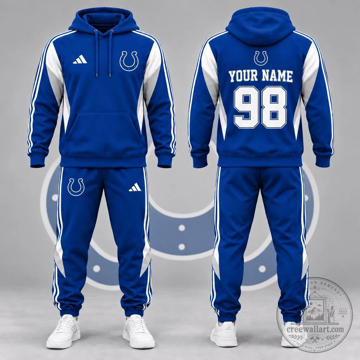 Indianapolis Colts Personalized Team Hoodie and Jogger Pants Set