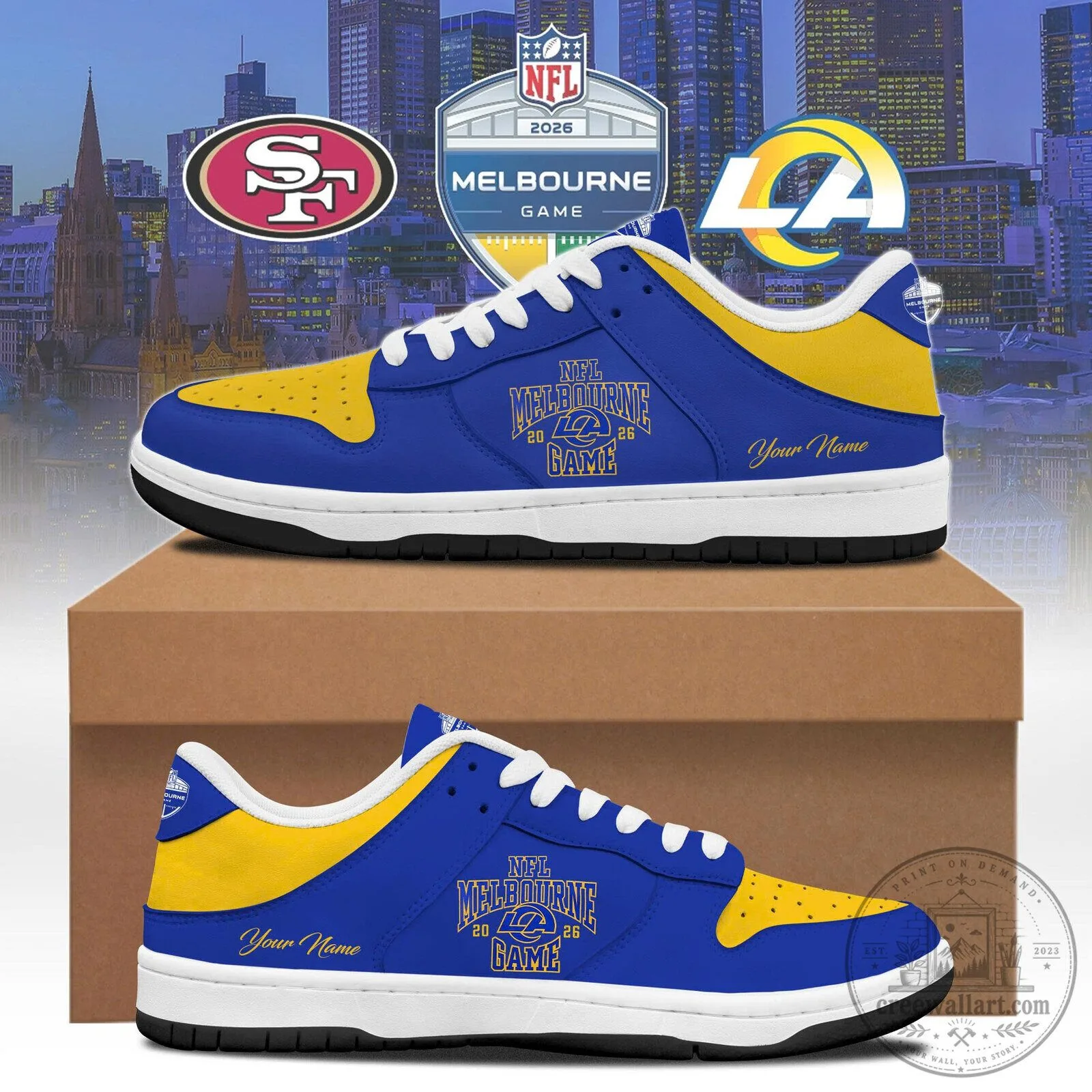 LAR Melbourne 2026 MCG Low Top Sneakers – Selling Fast!