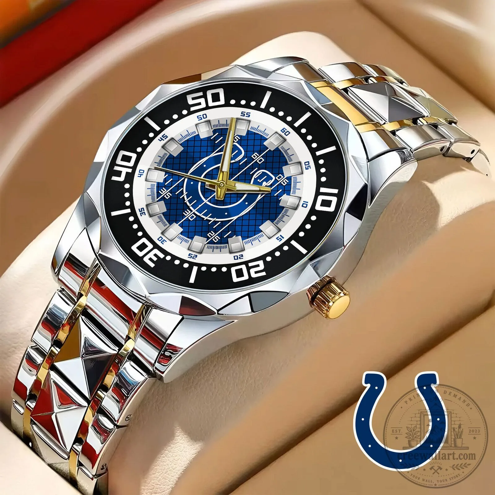 Indianapolis Colts National Football League Elegant Fashion Design Men's Watch