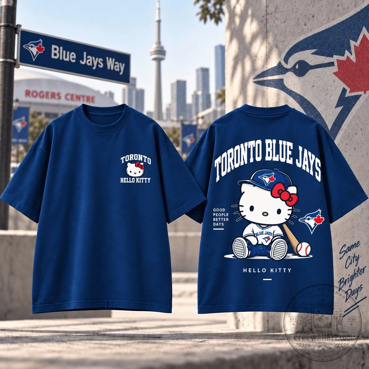 Toronto Blue Jays Hello Kitty Blue Jays Shirt, Toronto Baseball Fan T-Shirt