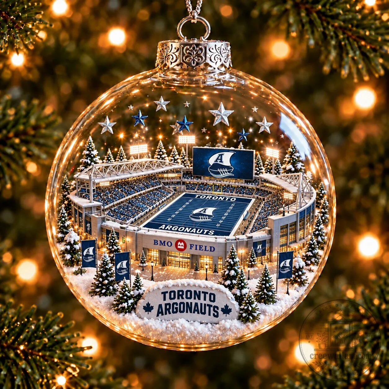 Toronto Argonauts Football Stadium Christmas Tree Ornament