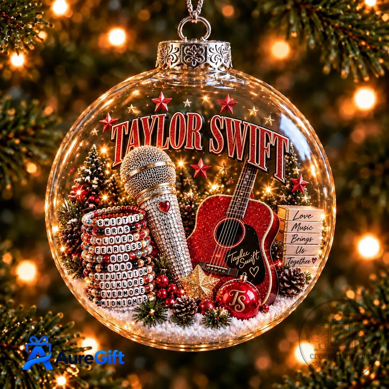 Taylor Swift Christmas Tree Ornament