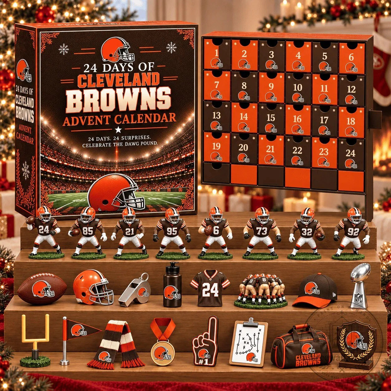 Cleveland Browns Football Team 24 Days of Surprises Advent Calendar
