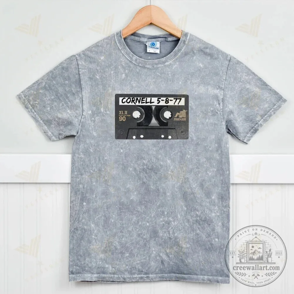 Cornell 5-8-77 Cassette Tape Grateful Dead Concert T-Shirt