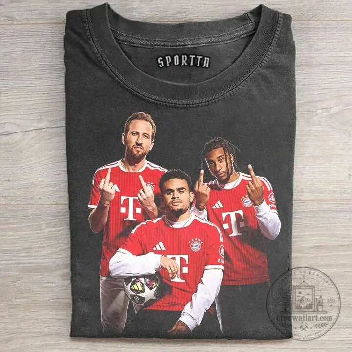 Michael Olise Bayern Munich Harry Kane Luis Diaz Football Fan T-Shirt