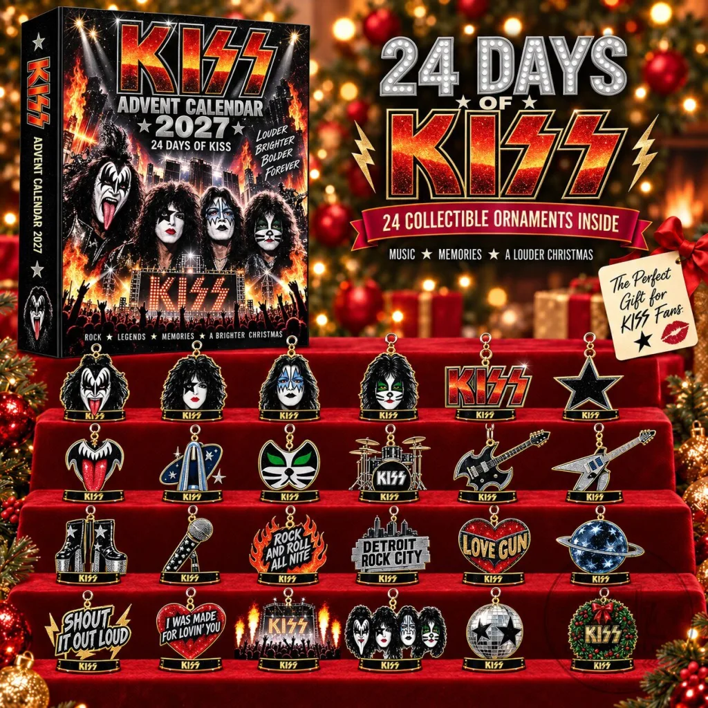 KISS Band 2027 Advent Calendar with 24 Collectible Christmas Ornaments KISS Band 2027 Advent Calendar with 24 Collectible Christmas Ornaments