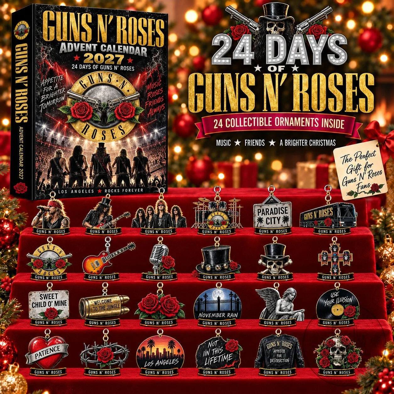 Guns N' Roses Advent Calendar 2027 Music Band Christmas Gift