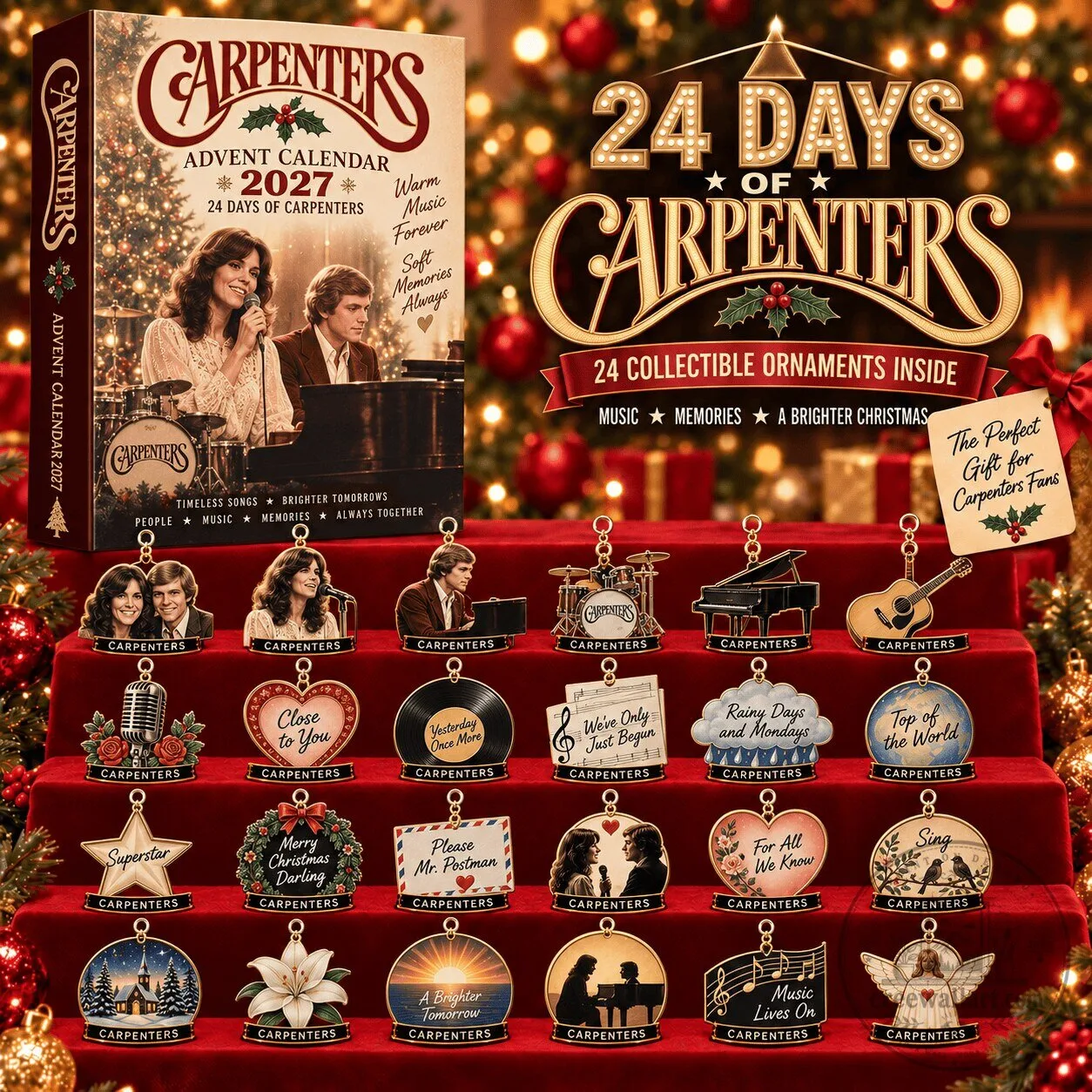 The Carpenters 2027 Advent Calendar with 24 Collectible Christmas Ornaments