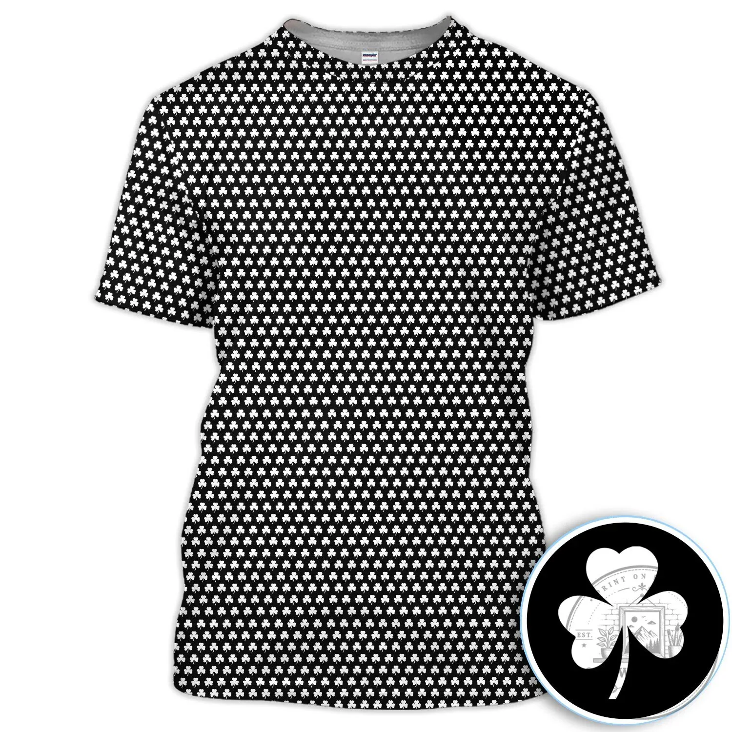 Black Clover Golf Polo Shirt for Men St Patricks Day 30 Black Clover Golf Polo Shirt for Men St Patricks Day