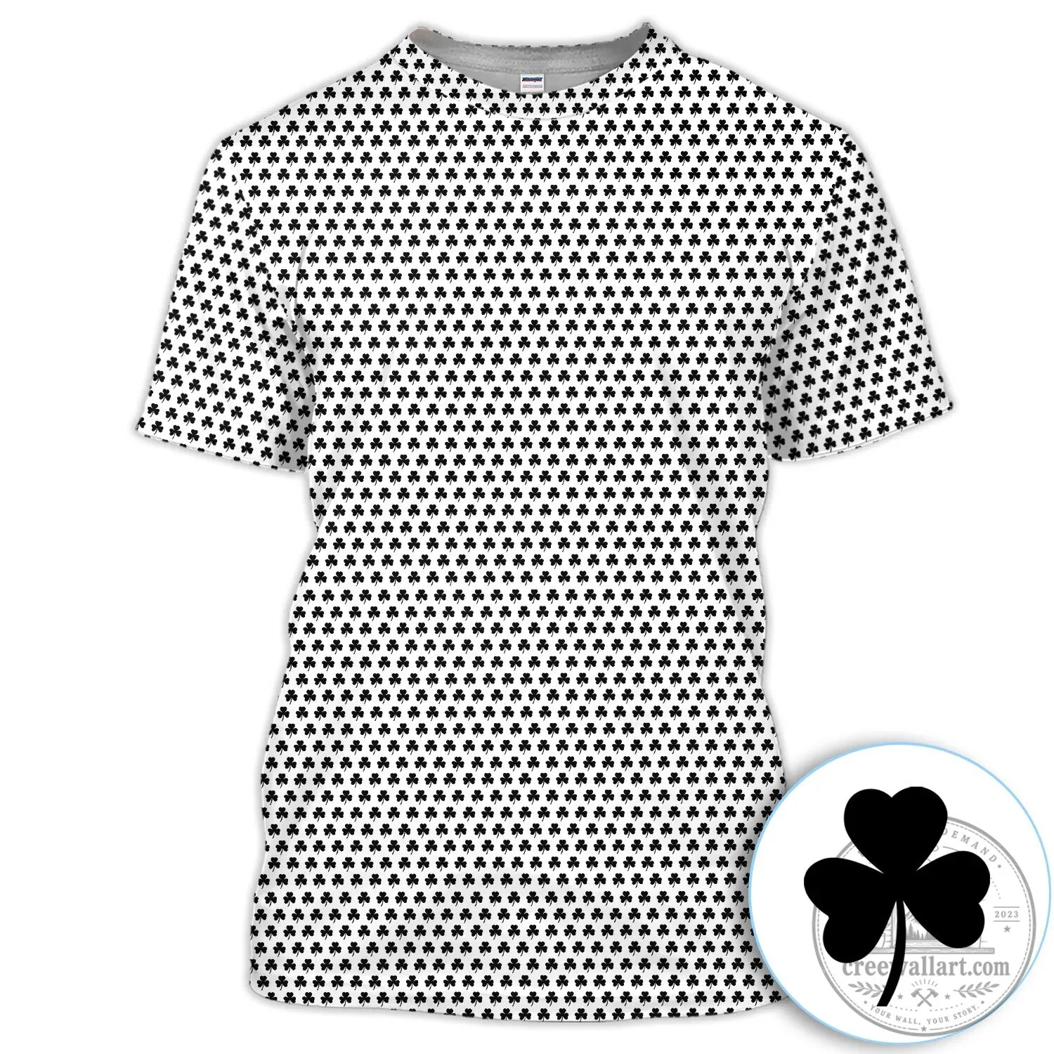 Black Clover Golf Polo Shirt for Men St Patricks Day 38 Black Clover Golf Polo Shirt for Men St Patricks Day