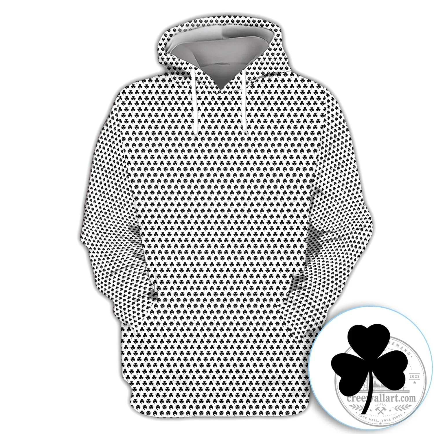 Black Clover Golf Polo Shirt for Men St Patricks Day 41 Black Clover Golf Polo Shirt for Men St Patricks Day