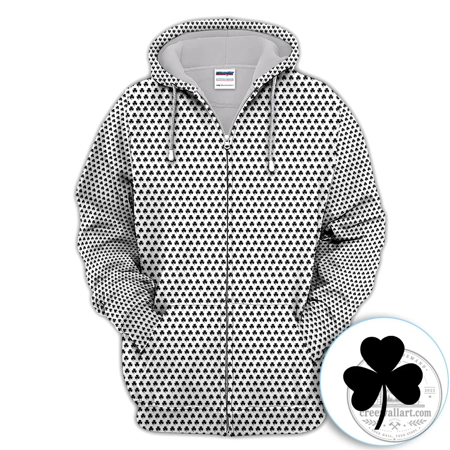 Black Clover Golf Polo Shirt for Men St Patricks Day 42 Black Clover Golf Polo Shirt for Men St Patricks Day