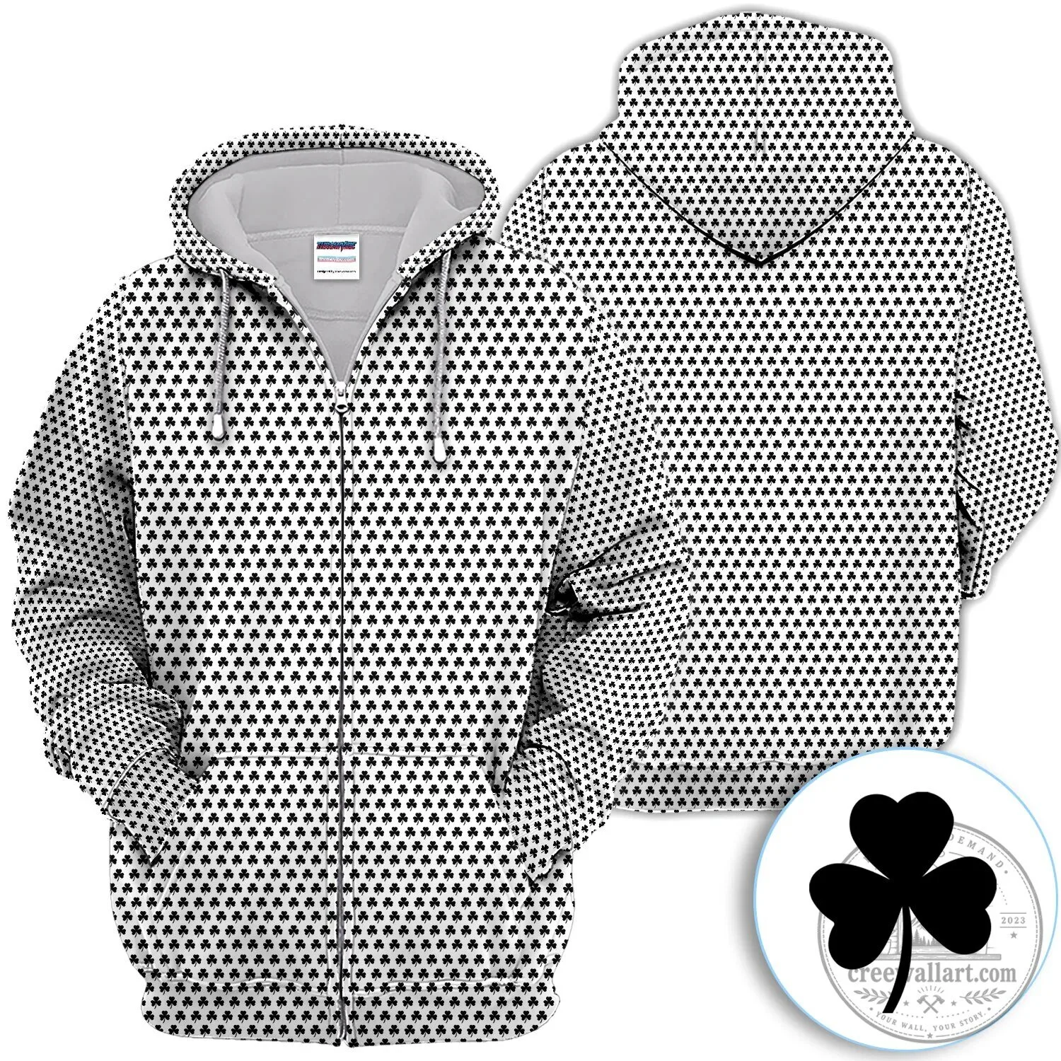 Black Clover Golf Polo Shirt for Men St Patricks Day 49 Black Clover Golf Polo Shirt for Men St Patricks Day