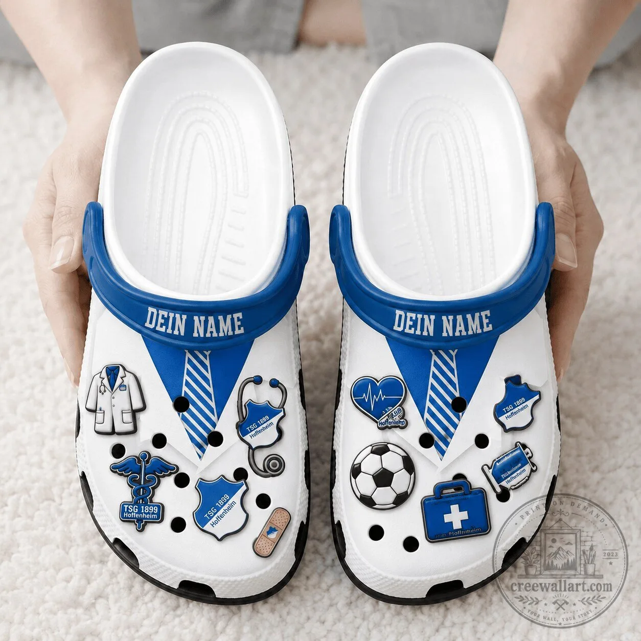 TSG Hoffenheim Bundesliga Doctor Uniform Custom Name Crocs Shoes