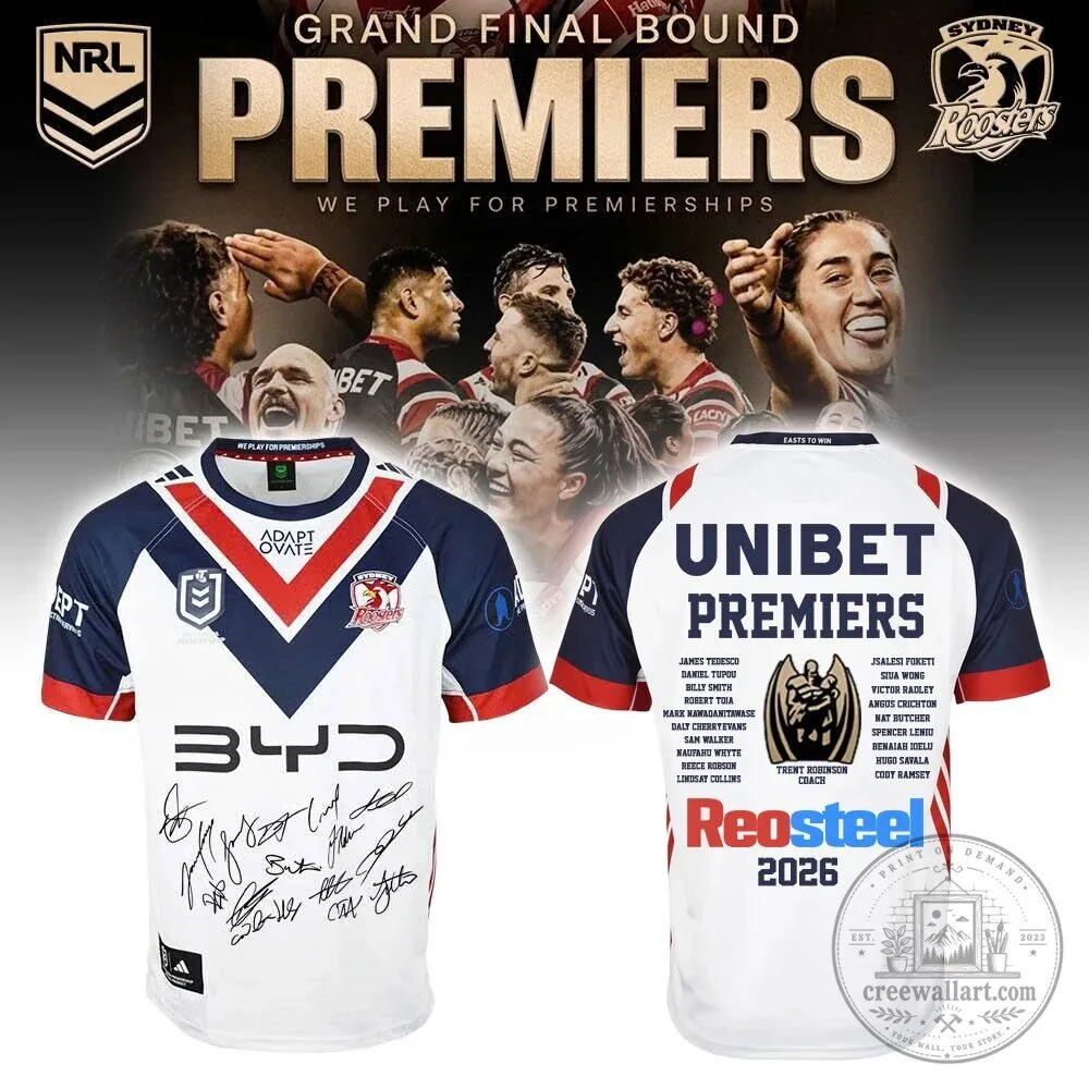 Commemorative Jersey for the 2026 National Rugby League Premiers - Sydney Roosters