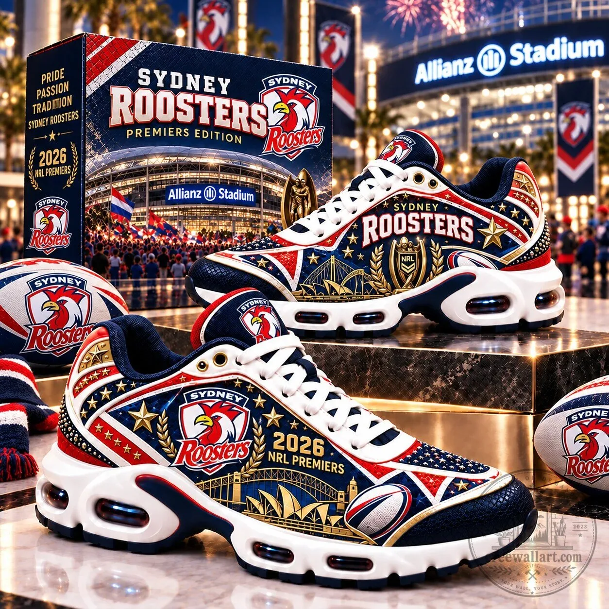 Sydney Roosters 2026 NRL Premiers Edition Fan Shoes