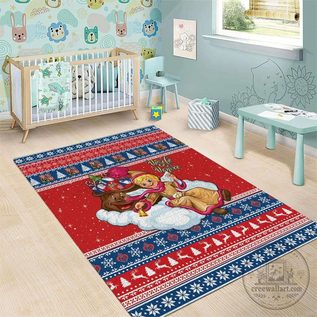 Czech Republic Christmas Jezisek Vesele Vanoce Holiday Area Rug 9 Czech Republic Christmas Jezisek Vesele Vanoce Holiday Area Rug