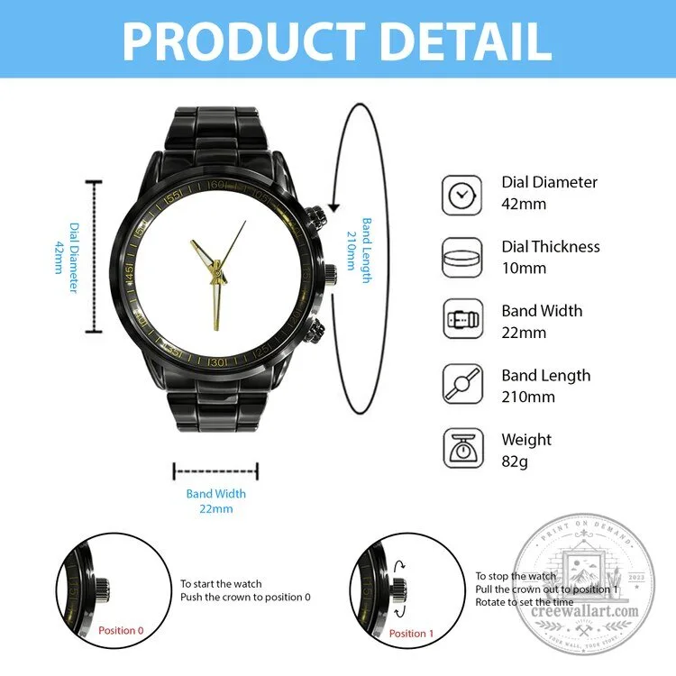 Godzilla King of the Monsters Black Stainless Steel Wrist Watch 3 Godzilla King of the Monsters Black Stainless Steel Wrist Watch